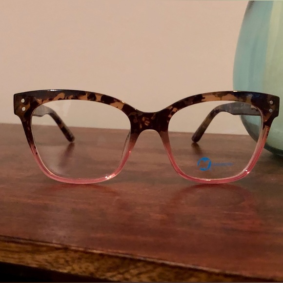 Excellent cond’n eyeglasses. Fill w/your own Rx. Tortoise rose. Case included - Picture 2 of 4